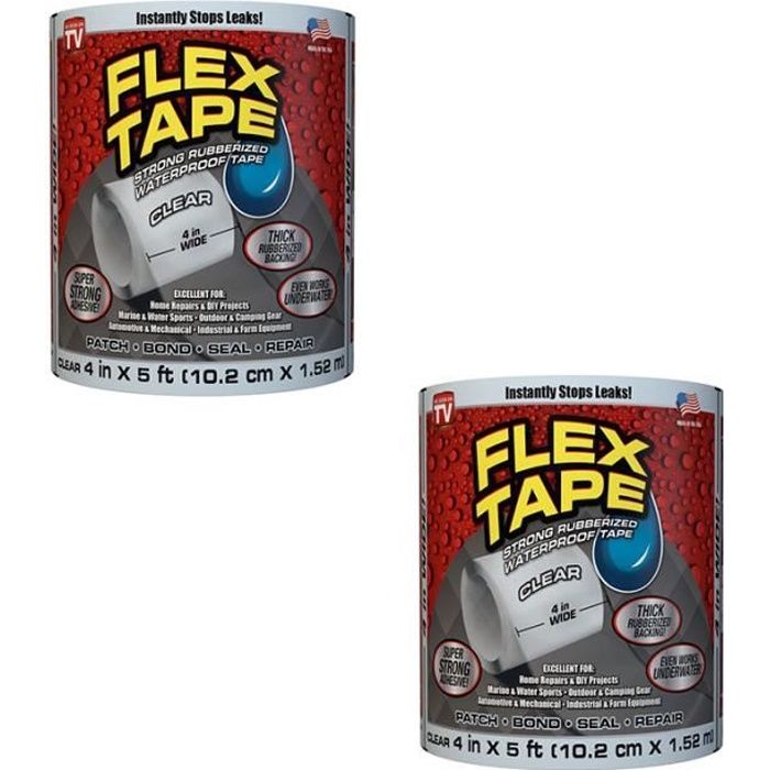 SHOPSTORY FLEX TAPE Bande Adhésive Hydrofuge et Waterproof Ultra