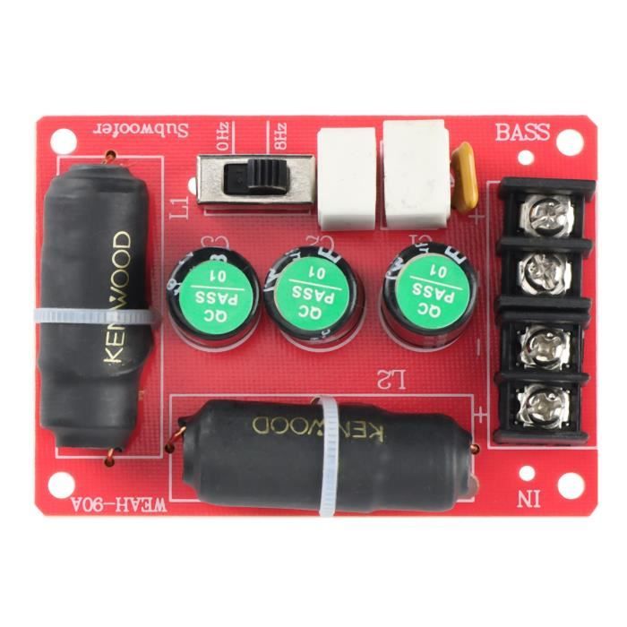 Filtre Croisé (séparateur De Fréquences) 410 Hz, 1200W - Pour Caisson De Basses Voiture Ou Home Cinéma - Réglable, Câblage Facile
