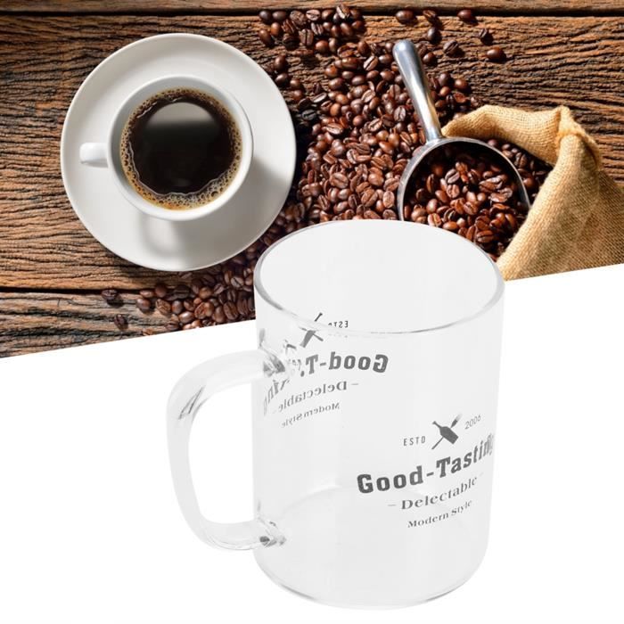 Tasse En Verre Borosilicate 400ml Avec Poignée - Motif Écureuil Mignon