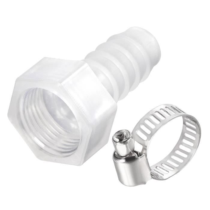Raccords Barbelés Acier Inox 304 - 6 Pièces, 8 Mm X G3/4 Mâle - Pour Tuyaux Air, Eau, Huile, Carburant