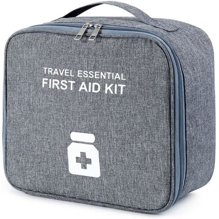 KOIROI 2Pcs Sac à MéDicaments, Trousse De Premiers Secours, Sac De Premiers Secours, Grande Capacité ImperméAble à L'eau Sac D'urgence Vide, Rangement De MéDicaments, Sac à MéDicaments Portable