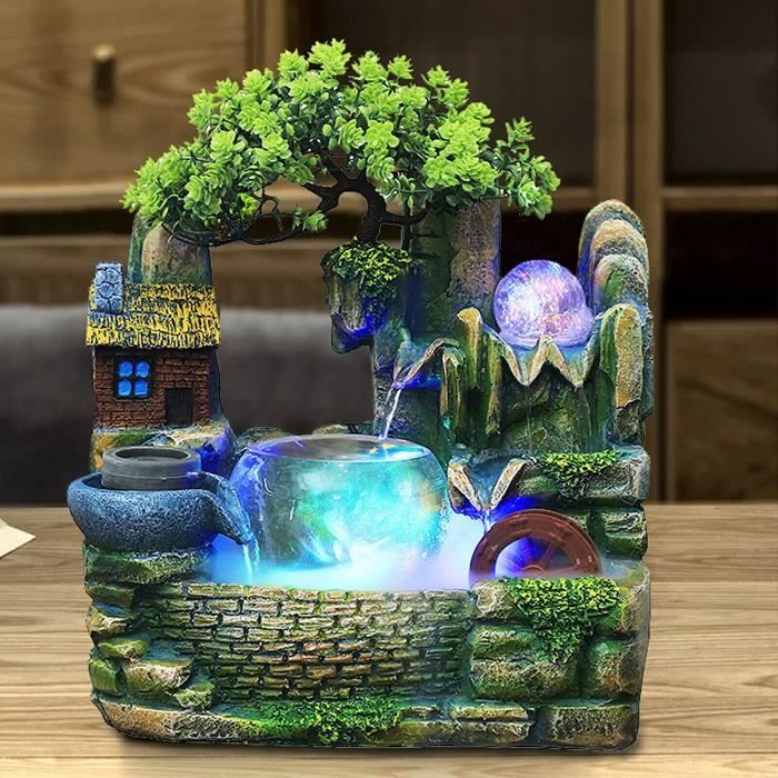 Décoration Zen Bureau Fontaine De Table Buachois - Cascade Zen USB - Décoration Feng Shui Ornement Eau Méditation