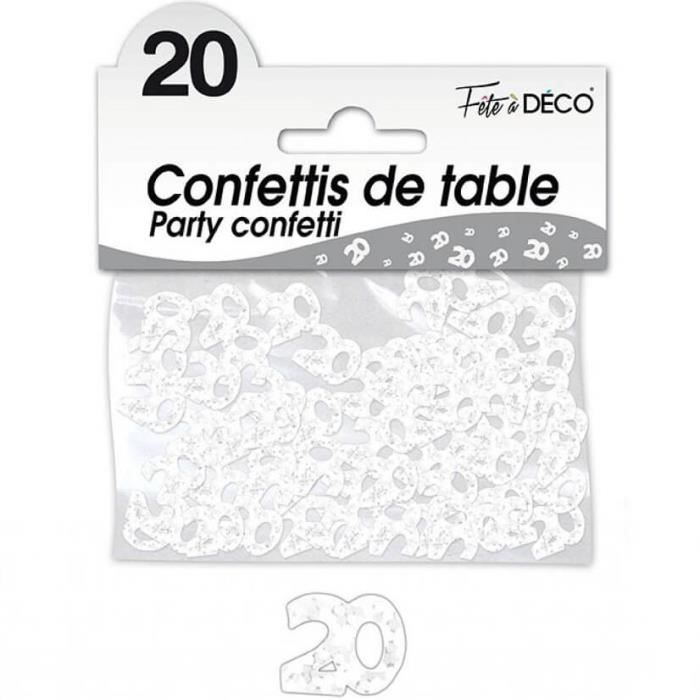 Confetti Anniversaire 20 Ans Or