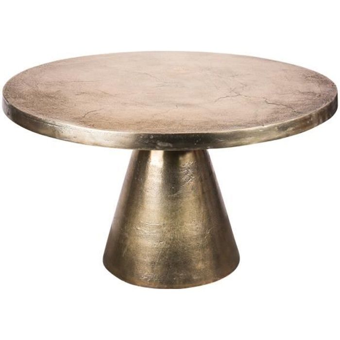 Table ronde Chloé or 69x42 cm - Table Passion 42 Or
