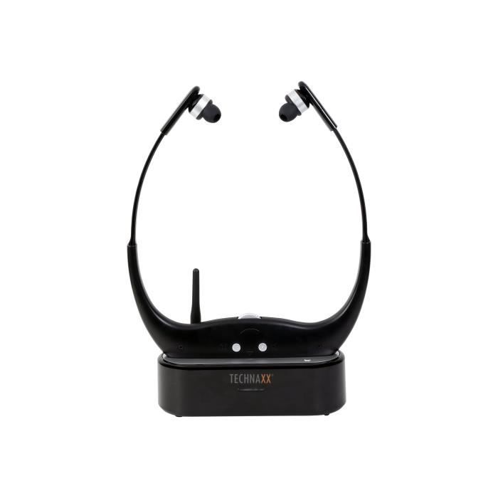 Technaxx Wireless TV Chin Guard Headphone TX-99 Écouteurs intra-auriculaire radio sans fil