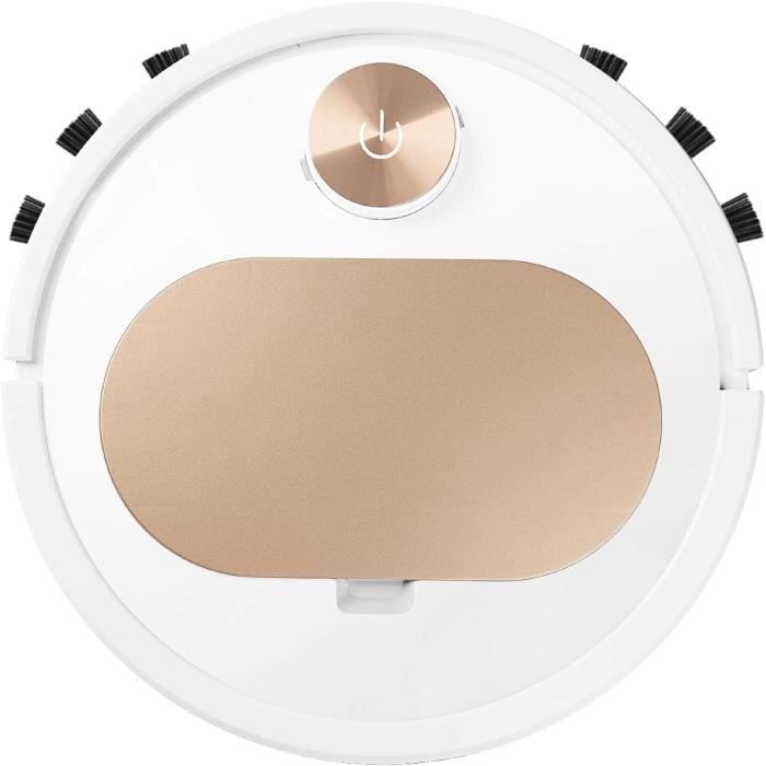 Robot Balai 3 En 1 - Aspiration, Lavage, Détection Intelligente - 50h Autonomie - Silencieux - Recharge USB