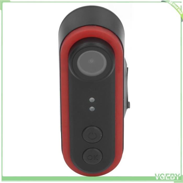 Caméra de Cyclisme Arrière HD 1080P Grand Angle avec Feu Arrière 6 Modes Déclairage IPX6 180°