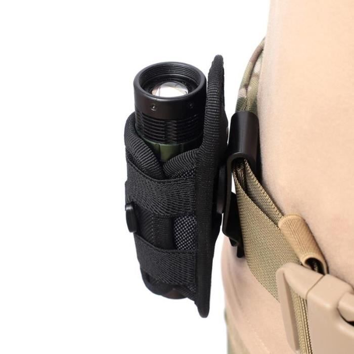 Étui de lampe de poche à 360 degrés pour lampe de poche Sac de taille Sac de taille Lampe de poche extérieure Camping Outil d'organisation