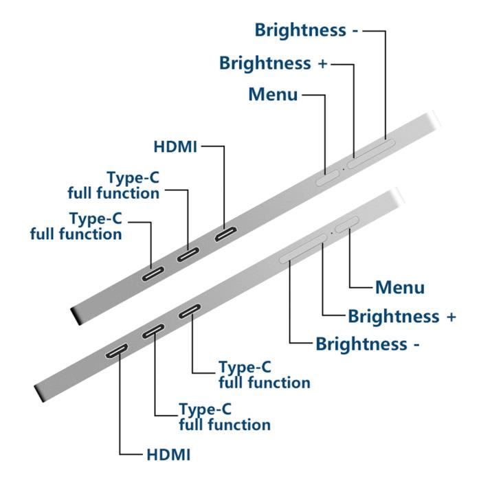 Extension D'écran D'ordinateur Portable Triple Moniteur Portable Pour