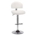 🍓8711Magnifique Bonne - Chaise de bar Tabouret de bar classique Moderne Chaises Haute cuisine -Chaise de salle à manger - Blanc Sim-1