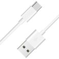 Câble USB vers USB type C Original Huawei AP71 Blanc charge et synchro-1