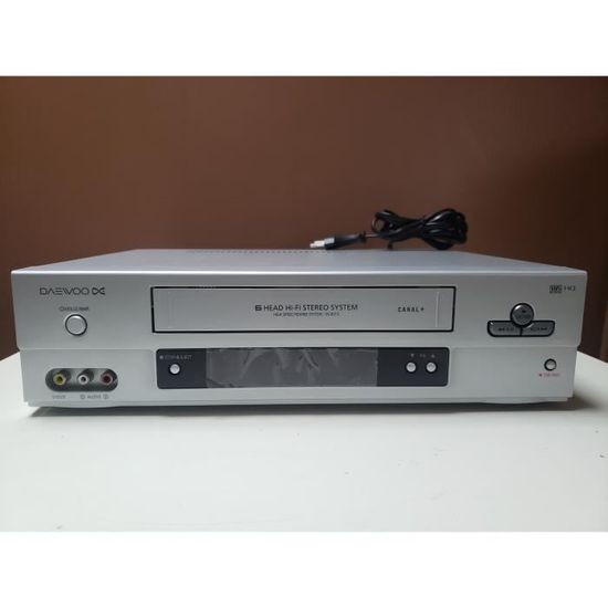 COMBINE DAEWOO DX-9840S LECTEUR DVD MAGNETOSCOPE ENREGISTREUR VHS CASSETTE  6 TETES HIFI STEREO NEUF - Cdiscount TV Son Photo