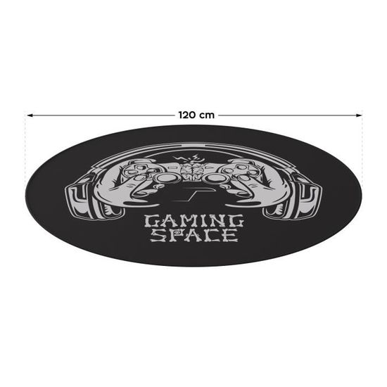 Tapis De Sol Pour Chaise De Bureau Gaming - 120x120cm Antidérapant | Protection Sol Et Meuble