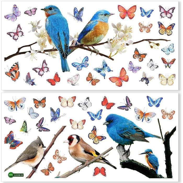 AJW-Stickers Fenetre Printemps 9PCS Stickers Papillon Réutilisable Sticker  pour Vitre avec Motif Fleur et Oiseau Electrostatiq[362] - Cdiscount  Beaux-Arts et Loisirs créatifs