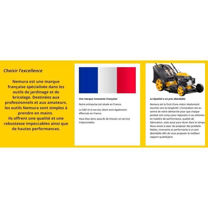 Fil Débroussailleuse Hélicoïdal Nemura - Ø3,3mm X 25m - Silencieux Et Durable - Marque Française