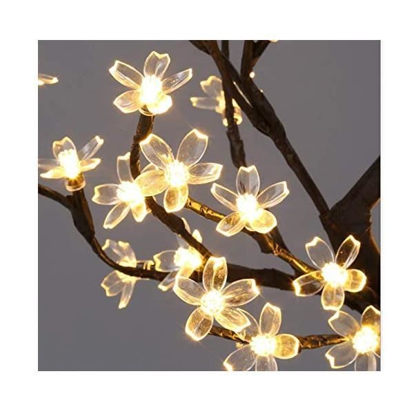 Lumière d'arbre de fleurs de cerisier artificielles à LED d'extérieur, 864 ampoules, hauteur de 1,8 m, décoration de jardin féerique imperméable Lumière d'arbre de fleurs de cerisier artificielles à LED d'extérieur, 864 ampoules, hauteur de 1,8 m, décoration de jardin féerique imperméable