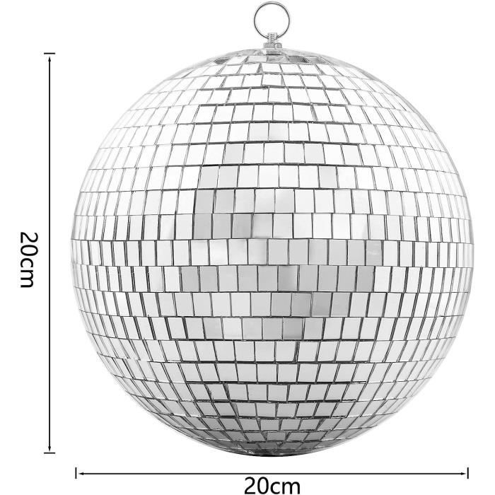 Boule disco rotative Ø 20 cm à suspendre