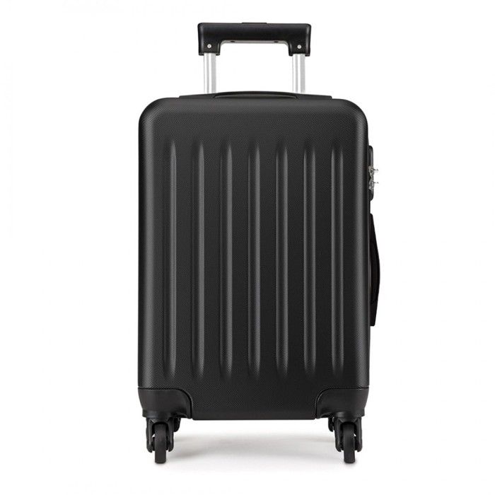 Valise Kono K2191 28 Pouces, ABS Rigide, 4 Roues, Noir, Bagage Soute Checkin