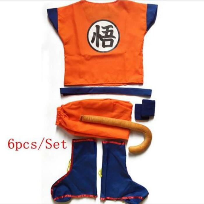 Funidelia | Déguisement Sangoku Dragon Ball pour homme Son Goku, Manga, Dessins Animés - Déguisement pour Adultes et accessoires pour Halloween, carnaval et fêtes. - Taille S - Orange