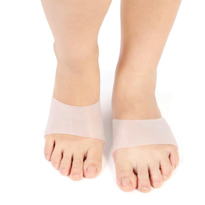 Semelles Orthopédiques En Silicone Antidérapantes Pour Voûte Plantaire - Demi-Semelles Gel Avant-Pied