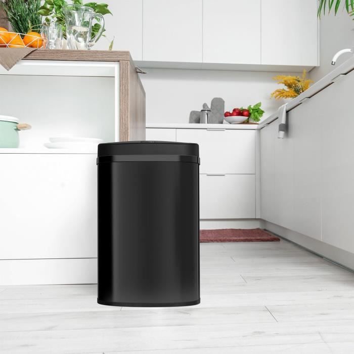 Poubelle Automatique Avec Capteur Infrarouge 8L - Ouverture Mains Libres - Étanche Et Silencieuse - Pour Cuisine, Bureau, Salle De Bain