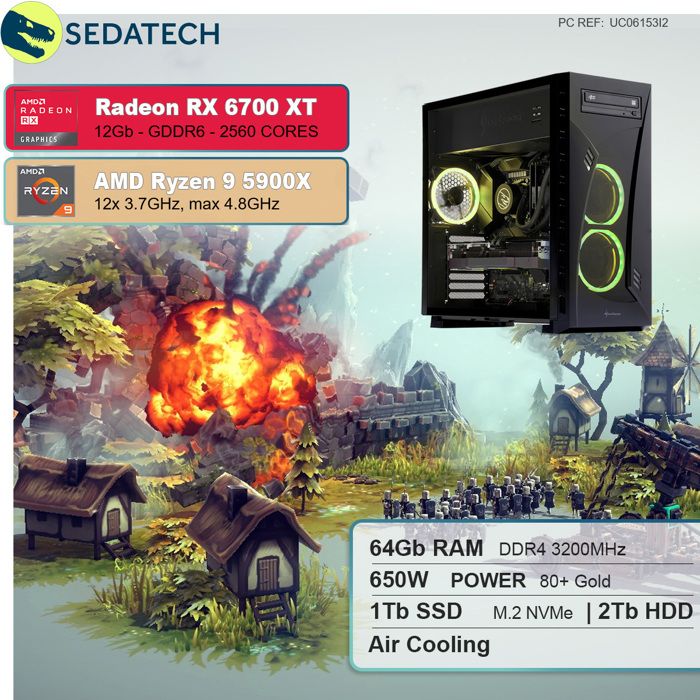 PC Gaming, AMD Ryzen 7, RTX 2080 Super, 500Go1