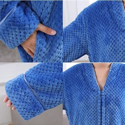 Robe De Chambre Femme En Polaire Souple - Marque Lady Olga, Couleur Prune, Neuve Avec étiquettes
