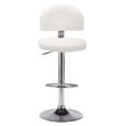 🍓8711Magnifique Bonne - Chaise de bar Tabouret de bar classique Moderne Chaises Haute cuisine -Chaise de salle à manger - Blanc Sim-2