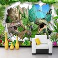 Papier Peint Soie Dinosaure Peinture Murale 3D Tapisserie Photo Poster Tableaux Muraux Salon Chambre Mural Décoration 350x245 cm-2