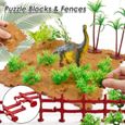 Dinosaure Jouet 58pcs avec Tapis de Jeu, Boite Figurines de Dinosaures Réaliste Cadeau Éducatif pour Enfant-2