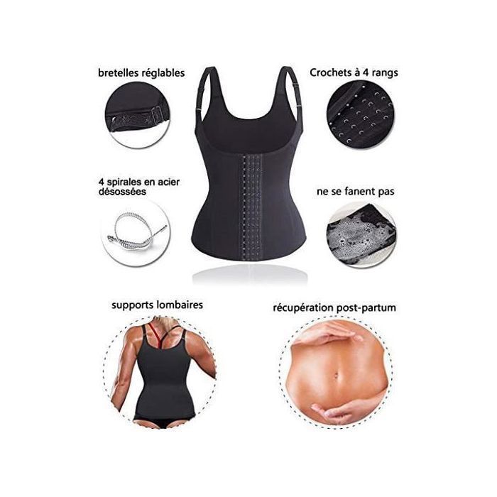 Ceinture Amincissante Femme Chumian - Serre-Taille Ventre Plat Avec Soutien Dos
