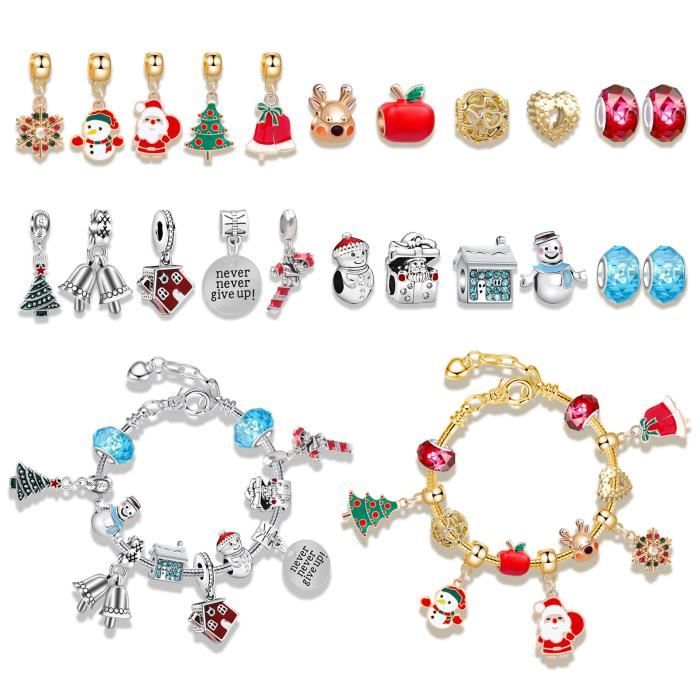 Calendrier De L'Avent Bijoux Femmes 2025 Calendrier De Noël Filles, 24 Surprises - Bracelet Collier Boucles D'oreilles - Maison