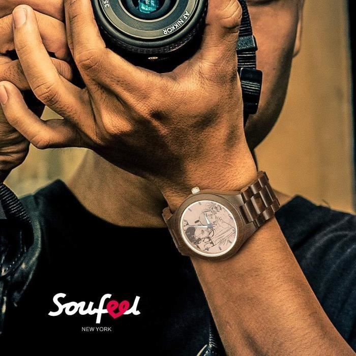Montre bois personnalisable gravure on sale