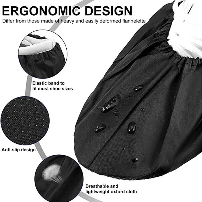 4 Paires Surchaussures Lavable Antidérapants,Sur Chaussures