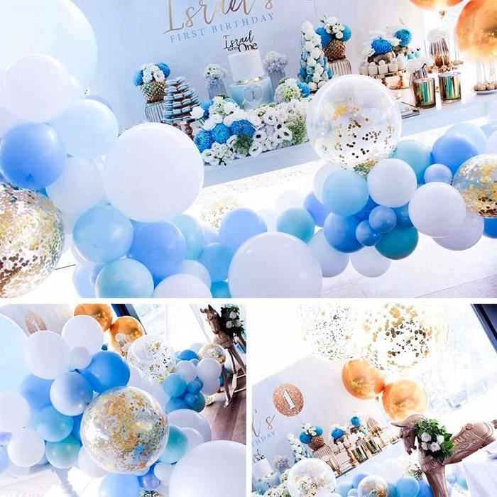 Maxi Ballons de baudruche Rico Design YEY - Bleu clair et bleu - 90 cm - 2  pcs - Ballon baudruche - Creavea
