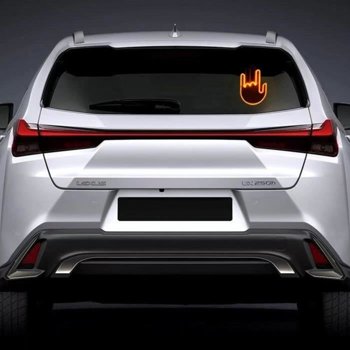 Lumière Doigt Voiture Main LED Geste du Doigt du Milieu LED Doigt d