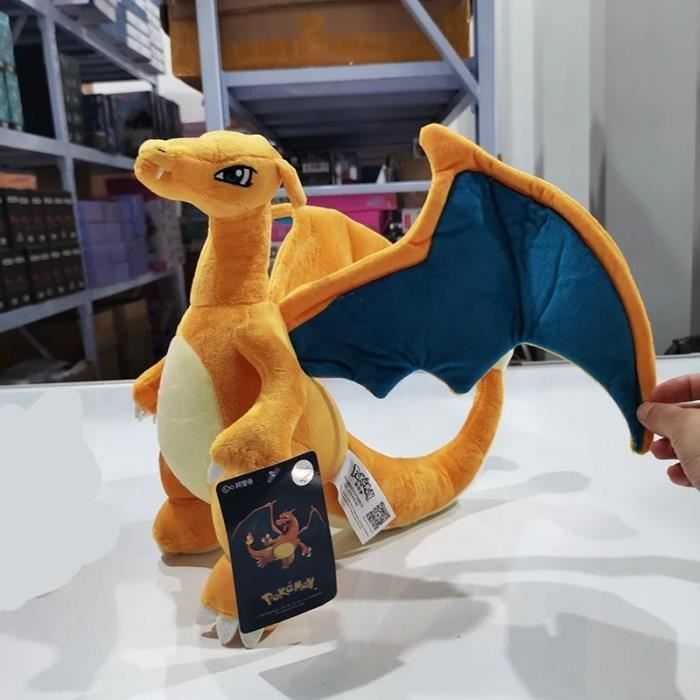 Peluche Géante Charizard Dracaufeu Pokémon 30 Cm - Officielle 2024 - Cadeau Doux Pour Fans Pokémon