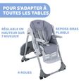 CHICCO Chaise Haute Polly Easy 4 Roues Nature-3