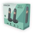 Téléphone fixe sans fil - LOGICOM - DECT ILOA 250 DUO - Noir - Sans répondeur-3