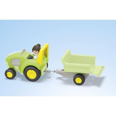 Playmobil Junior ferme avec tracteur et animaux 71656 | La Boîte à
