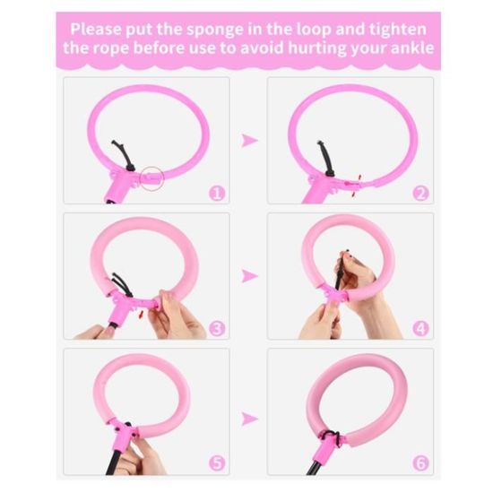 Anneau De Saut De Cheville Lumineux Pliable Pour Enfants - Balle De Saut Flash Rose, Jouet Sportif Amusant Et Interactif