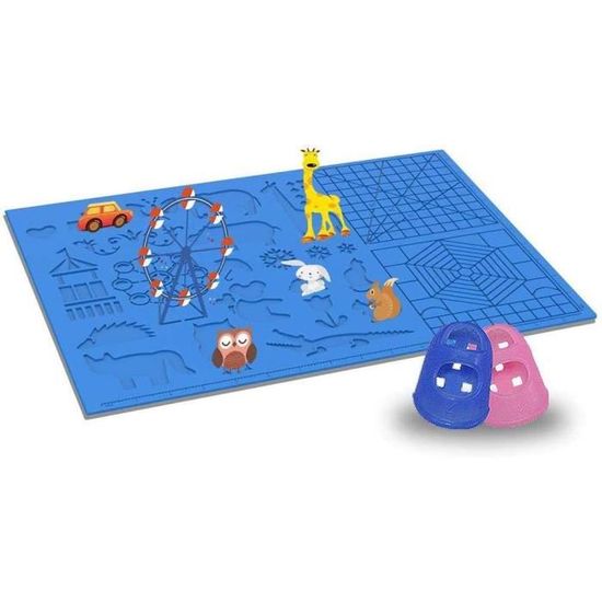 Grand Tapis Silicone Pour Stylo 3D 41,2 X 20,3 Cm - Modèle Avec 2 Protections Doigts Pour Enfants