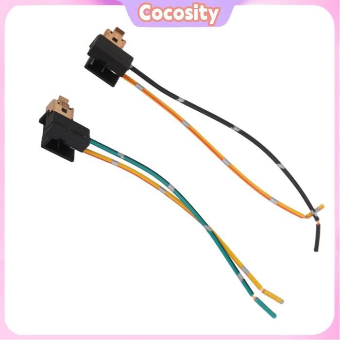 2pcs H1 Ligne De Câblage Conversion Diode - Connecteur Faisceau Pour Ampoules LED Phares