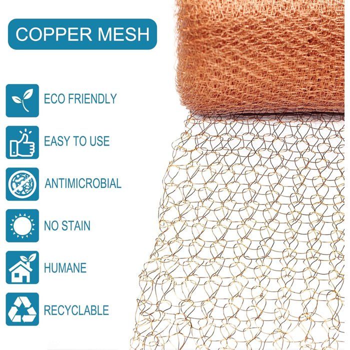 12,7 cm x 6 m Maille de Cuivre, Filets pour Jardin, Grillage Anti