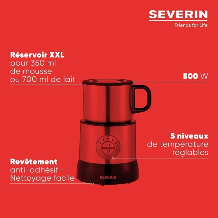 Émulsionneur de lait Severin SM 3591 / Rouge