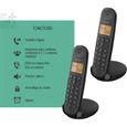 Téléphone fixe sans fil - LOGICOM - DECT ILOA 250 DUO - Noir - Sans répondeur-4
