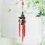 ZALING Pendentif Cloche De Temple en Fonte Japonaise Chanceux Feng Shui Petit Carillon /À Vent en Plein Air Jardin Cloche Mur Tenture Ornement,Bronze