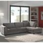 Canapé Dangle Gris En Tissu Alta Avec Têtières Gris Avec Têtières L 295 X P 177 X H 82 Cm Gris Avec Têtières