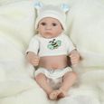 28cm Kids Reborn bébé Doll lavable réaliste poupée nouveau-né fille garçon-0