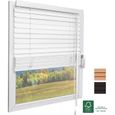 Sol Royal FSC Store vénitien en bois SolDecor JH3 - Blanc 50x130cm - Lamelles écologiques – Pour Fenêtres et Portes-0